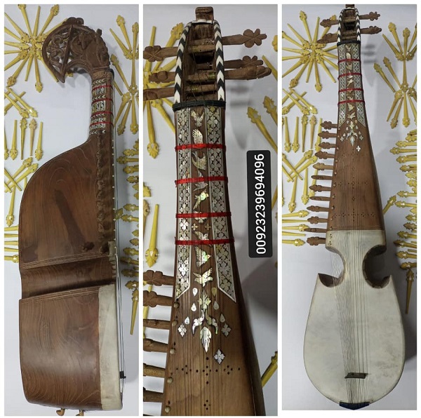 Afghanistan Rubab with mother of pearl inlay.