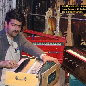 Used French Soor Harmonium - Sharp-Tuned with Customizable Box & Design Options