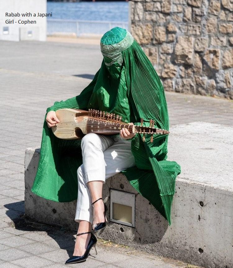 Rabab with a girl in borqa